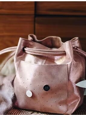 Joji & Co Leather Hobo bag in Rose Gold